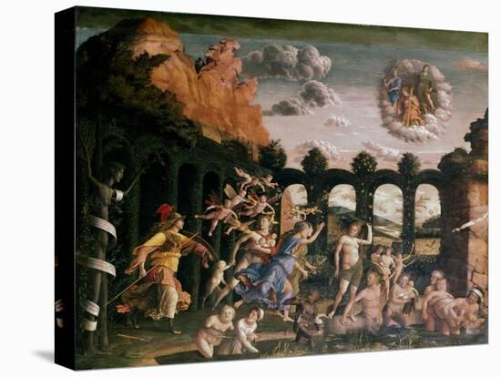 Minerva Chasing the Vices from the Garden of Virtue, C1502-Andrea Mantegna-Stretched Canvas