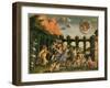 Minerva Chasing the Vices from the Garden of Virtue-Andrea Mantegna-Framed Giclee Print