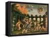 Minerva Chasing the Vices from the Garden of Virtue-Andrea Mantegna-Framed Stretched Canvas