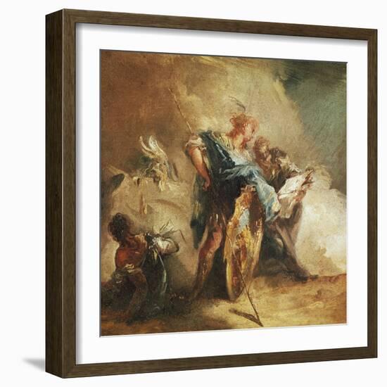 Minerva Dictating Laws-Giovanni Battista Tiepolo-Framed Giclee Print