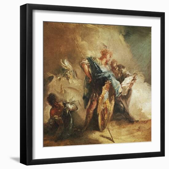 Minerva Dictating Laws-Giovanni Battista Tiepolo-Framed Giclee Print