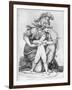 Minerva Directing the Arrow of Cupid, Late 18th-Early 19th Century-Richard Cosway-Framed Giclee Print