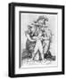 Minerva Directing the Arrow of Cupid, Late 18th-Early 19th Century-Richard Cosway-Framed Giclee Print