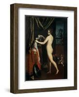 Minerva Dressing-Lavinia Fontana-Framed Art Print