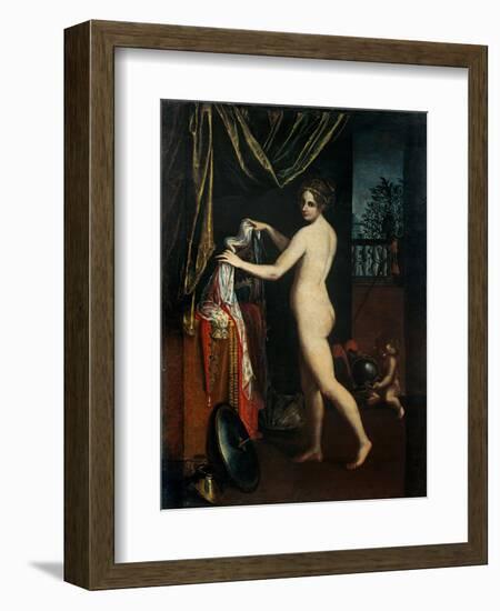 Minerva Dressing-Lavinia Fontana-Framed Art Print