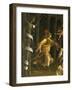 Minerva Expelling the Vices of the Garden of Virtue-Andrea Mantegna-Framed Giclee Print