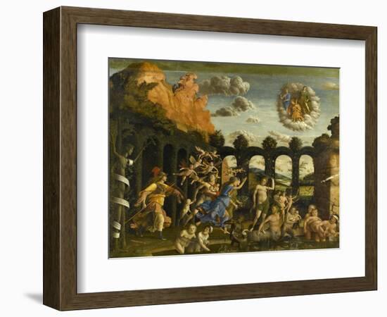 Minerva Expelling the Vices of the Garden of Virtue-Andrea Mantegna-Framed Giclee Print