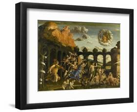 Minerva Expelling the Vices of the Garden of Virtue-Andrea Mantegna-Framed Giclee Print