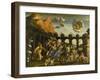 Minerva Expelling the Vices of the Garden of Virtue-Andrea Mantegna-Framed Giclee Print