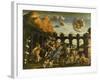 Minerva Expelling the Vices of the Garden of Virtue-Andrea Mantegna-Framed Giclee Print