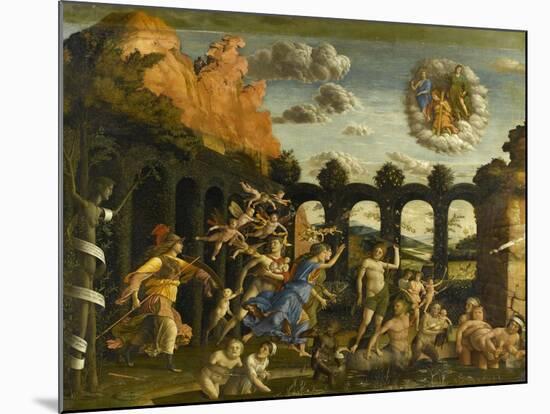 Minerva Expelling the Vices of the Garden of Virtue-Andrea Mantegna-Mounted Giclee Print