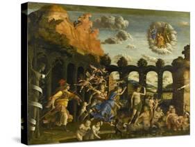 Minerva Expelling the Vices of the Garden of Virtue-Andrea Mantegna-Stretched Canvas