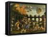 Minerva Expelling the Vices of the Garden of Virtue-Andrea Mantegna-Framed Stretched Canvas