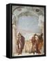 Minerva Preventing Achilles from Killing Agamemnon-Giambattista Tiepolo-Framed Stretched Canvas