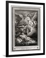 Minerva Protecting Telemachus, and Preserving Him from the Shafts of Love, 1775-W Walker-Framed Giclee Print