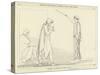 Minerva Restoring Ulysses to His Own Shape-John Flaxman-Stretched Canvas