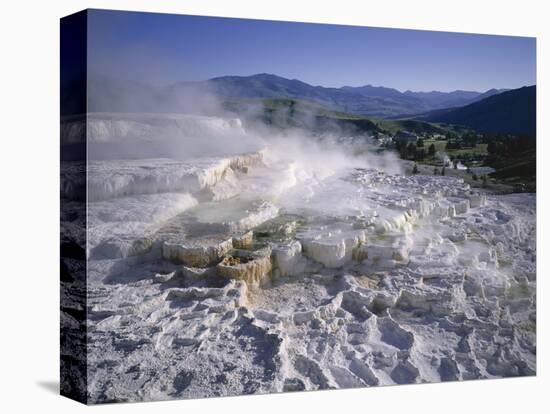 Minerva Spring, Mammoth Hot Springs, Yellowstone National Park, Wyoming-Geoff Renner-Stretched Canvas