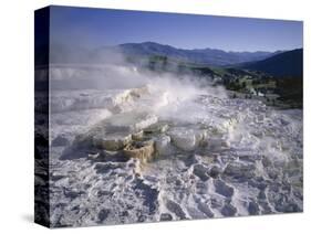 Minerva Spring, Mammoth Hot Springs, Yellowstone National Park, Wyoming-Geoff Renner-Stretched Canvas