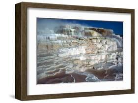 Minerva Terrace at Yellowstone-null-Framed Art Print