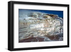 Minerva Terrace at Yellowstone-null-Framed Art Print