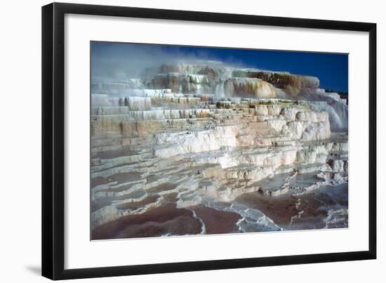 Minerva Terrace at Yellowstone-null-Framed Art Print