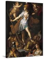 Minerva Victorious over Ignorance-Bartholomaeus Spranger-Stretched Canvas