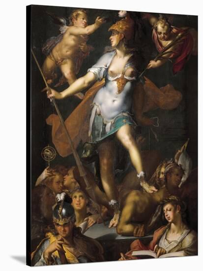 Minerva Victorious over Ignorance-Bartholomaeus Spranger-Stretched Canvas