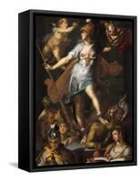 Minerva Victorious over Ignorance-Bartholomaeus Spranger-Framed Stretched Canvas