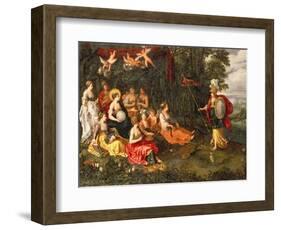 Minerva Visiting the Muses on Mount Helicon-Hans Jordaens III-Framed Giclee Print