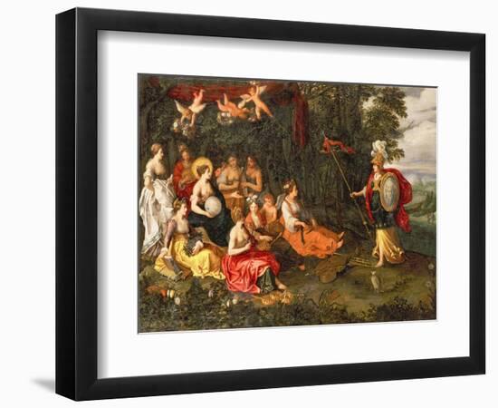 Minerva Visiting the Muses on Mount Helicon-Hans Jordaens III-Framed Giclee Print