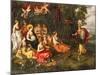 Minerva Visiting the Muses on Mount Helicon-Hans Jordaens III-Mounted Giclee Print