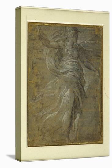 Minerva with a Shield in Her Left Hand, a Lance in Her Right-Parmigianino-Stretched Canvas