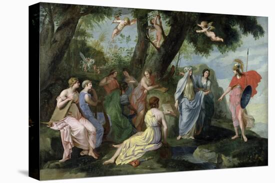 Minerva with the Muses-Jacques Stella-Stretched Canvas