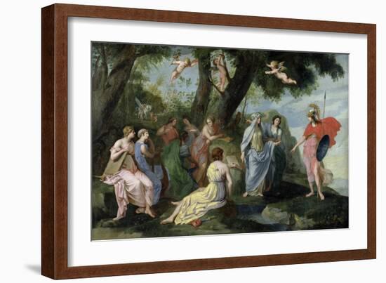 Minerva with the Muses-Jacques Stella-Framed Giclee Print