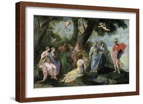 Minerva with the Muses-Jacques Stella-Framed Giclee Print