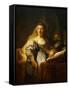 Minerva-Rembrandt van Rijn-Framed Stretched Canvas