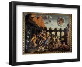 Minerve Chasing Vices from the Vertu Garden Painting by Andrea Mantegna (1431-1506) 15Th Century Su-Andrea Mantegna-Framed Giclee Print