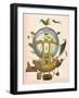 Minerve Hot Air Balloon-Fab Funky-Framed Art Print