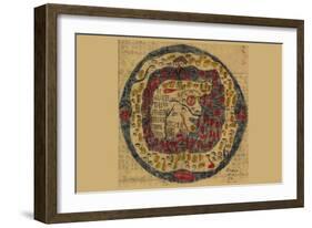 Ming China Map of the World-null-Framed Art Print