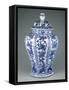 Ming Dynasty Blue and White Lidded Vase-null-Framed Stretched Canvas