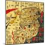 Ming Empire, China - Panoramic Map-Lantern Press-Mounted Art Print