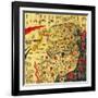 Ming Empire, China - Panoramic Map-Lantern Press-Framed Art Print
