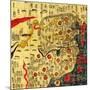 Ming Empire, China - Panoramic Map-Lantern Press-Mounted Art Print