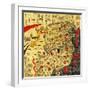 Ming Empire, China - Panoramic Map-Lantern Press-Framed Art Print