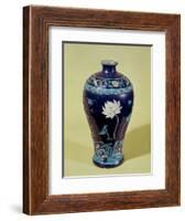 Ming Vase with Three Colour Decoration-null-Framed Giclee Print