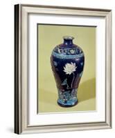 Ming Vase with Three Colour Decoration-null-Framed Giclee Print