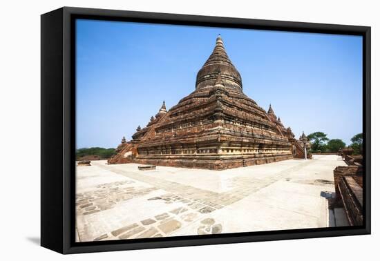 Mingalazedi Pagoda, a Buddhist Stupa Located in Bagan (Pagan), Myanmar (Burma), Asia-Thomas L-Framed Stretched Canvas