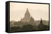 Mingalazedi Pagoda at the Temples of Bagan (Pagan) at Sunset, Myanmar (Burma), Asia-Matthew Williams-Ellis-Framed Stretched Canvas