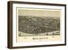 Mingo Junction, Ohio - Panoramic Map-Lantern Press-Framed Art Print