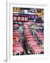 Mini-Buses Parked on Fa Yuen Street, Mong Kok, Kowloon, Hong Kong, China-Ian Trower-Framed Photographic Print